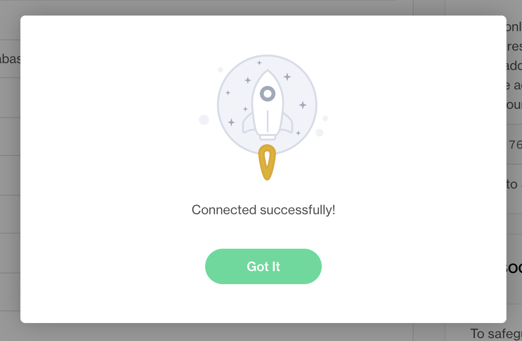 connected-succesfully